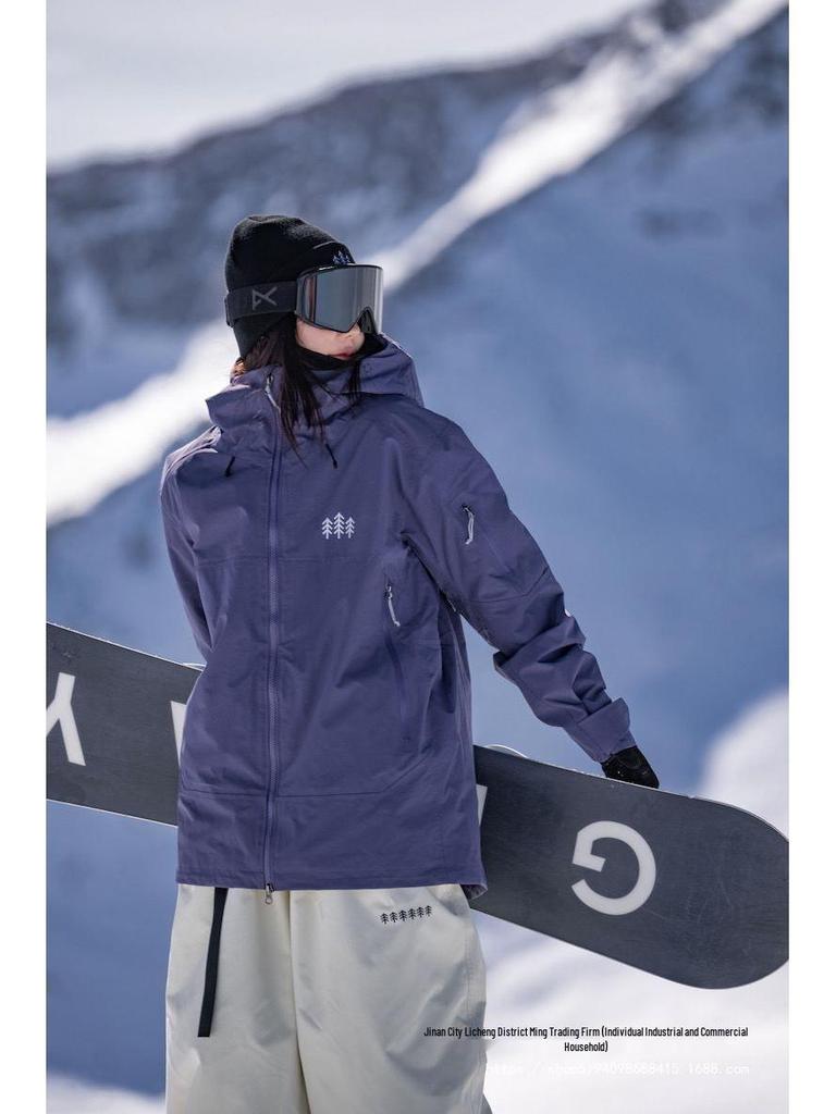 Men's and Women's American Style Waterproof Winter Ski Jacket 3LWH2025 - Professional Snowboard Suit