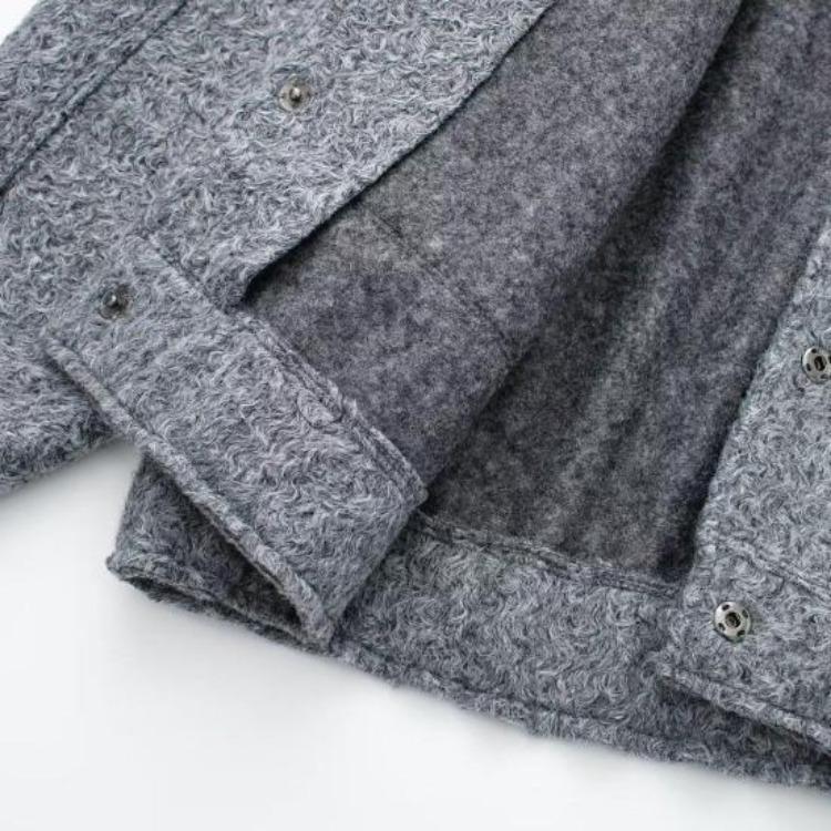 Autumn Winter Women Baseball Jacket Stand Collar Long Sleeve Casual Coat Solid Color Big Pockets Hidden Buttons