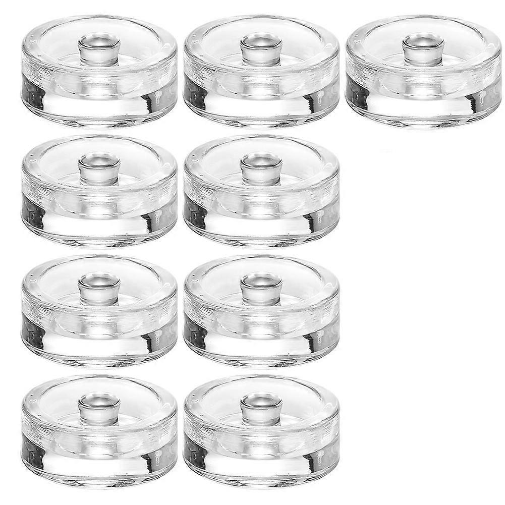 9 Pcs Fermentation Glass Weight with Easy Grip Handle, for Wide Mouth Mason Jars, Heavy Fermenting Lids,Pickling Canning
