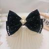 Autumn/Winter '25 New Pearl Bow 3D Top Clip Children's Hair Tie