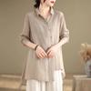 Sunscreen Shirt Long Sleeved Spring/summer Thin Air Conditioning Cardigan Mid-length Casual Style Outerwear