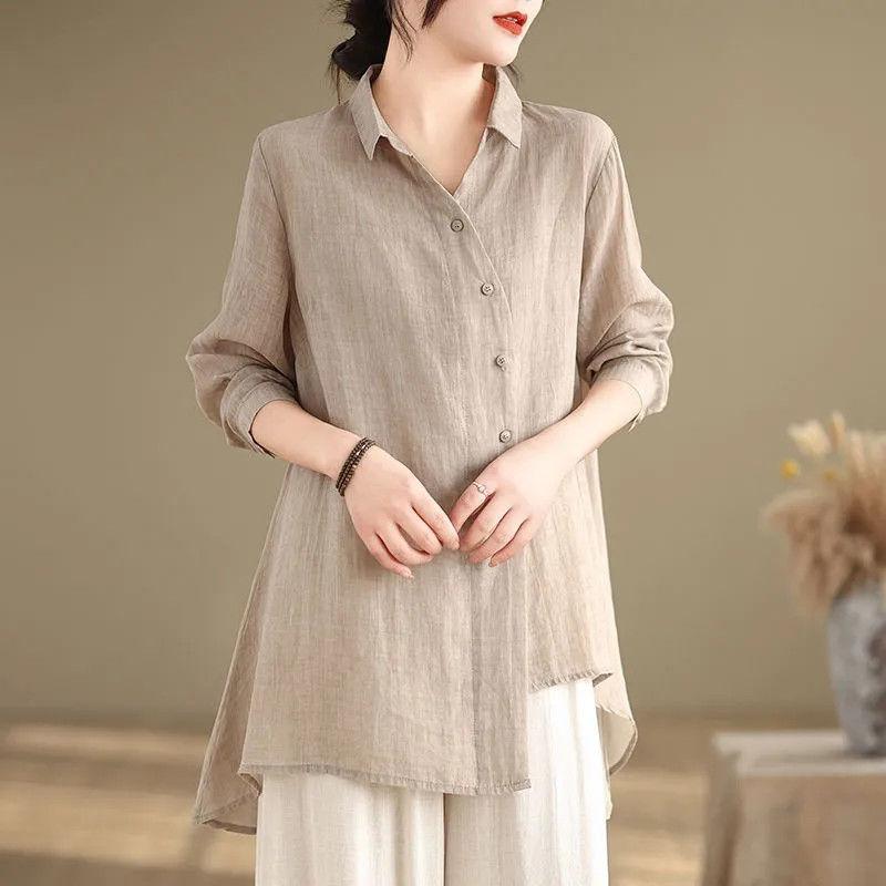 Sunscreen Shirt Long Sleeved Spring/summer Thin Air Conditioning Cardigan Mid-length Casual Style Outerwear