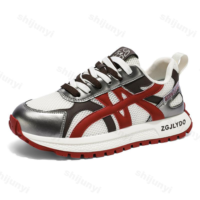 Fashion Men's Shoes 2025 Summer Mesh Breathable Casual Sneakers Versatile Thick Soled Comfortable Fashion Trend Non slip Chunky sneakers