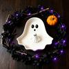 Multifunctional Key Tray Cute Ghost Tray, 3D Printed Halloween Shape Desktop Storage Dish, Small Item Organizer Jewelry Candy Tabletop Decor for Party