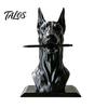 Modern Home Office Organizer Doberman Dog Shape Pen Holder, Creative Plastic Stationery Organizer, Artistic Workstation 3D Print Desktop Decoration,