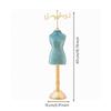 Jewelry Display Stand Goldenhued Mannequin Torso Stylish for Vanity, Women