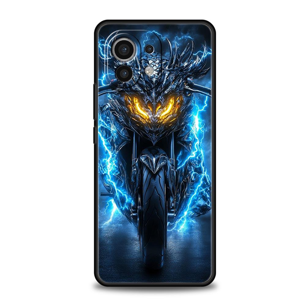 Motorcycle Phone Case Cover for Xiaomi Mi 17 Pro Max 15 14 13 12 11 Ultra 15T 14T 13T 12T 11T Pro Lite Soft TPU Shell Fundas Bag