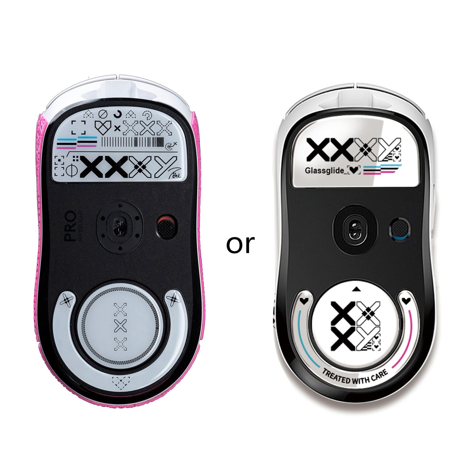 

1 комплект 0,8 мм стеклянных ножек для мыши, наклеек для мыши, коврика для G Pro Wireless GPRO X Superlight с закругленными изогнутыми краями GPX белый