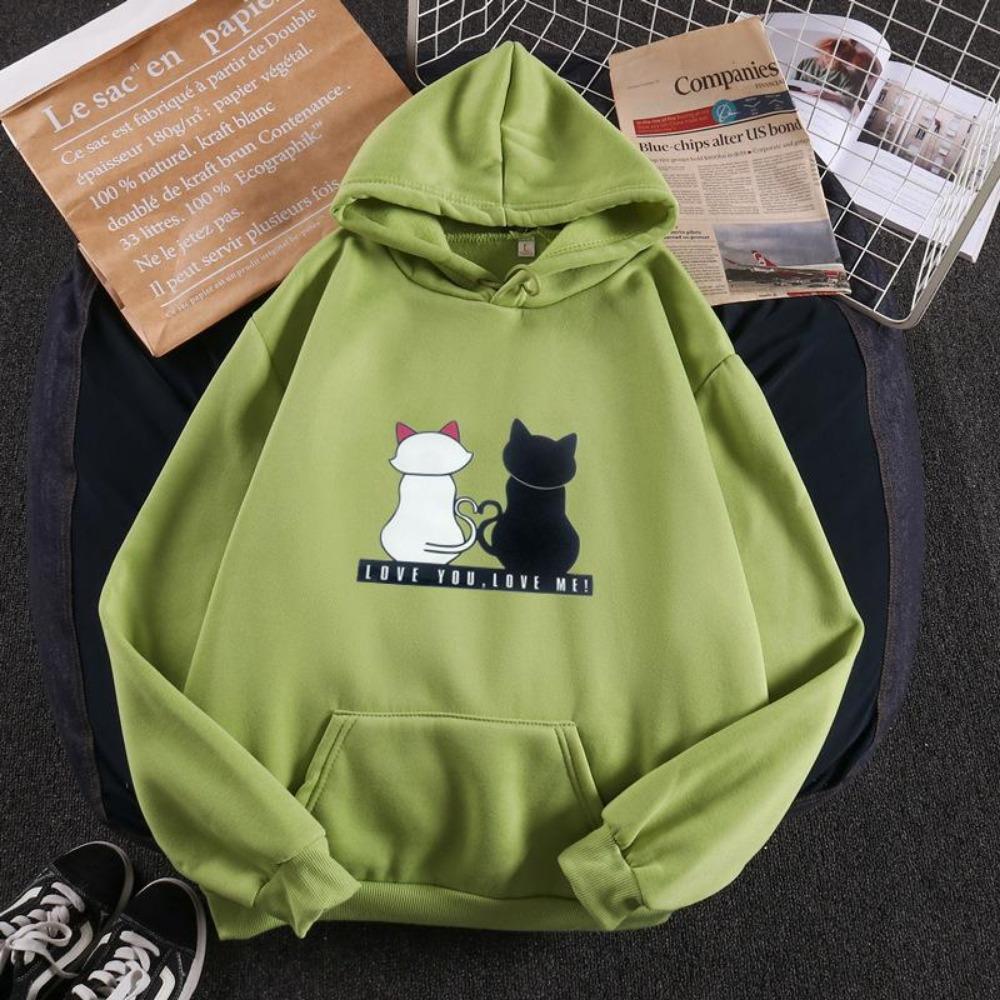 

Прямые продажи с фабрики флисовый свитер с капюшоном женский 2019 осень и зима корейская версия свободный женский топ универсальный тренд студенты 5XL зелёный