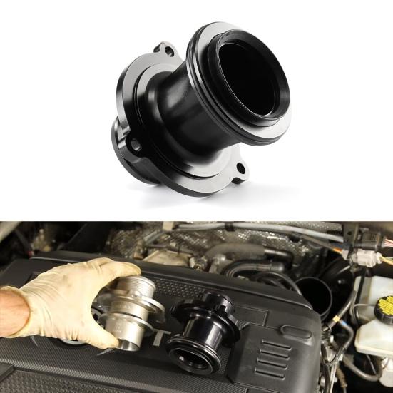 Silenziatore Turbo Resistente al Calore Facile da Installare Lega di Alluminio Parti Modificate per Auto Silenziatore Turbo per S1 A3 A4 A5 A6 Q5 nero
