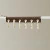6 Holes Fabric Clothing Clip Removable Hanging Socks Organizer Travel Clothes Drying Rack  Outdoor