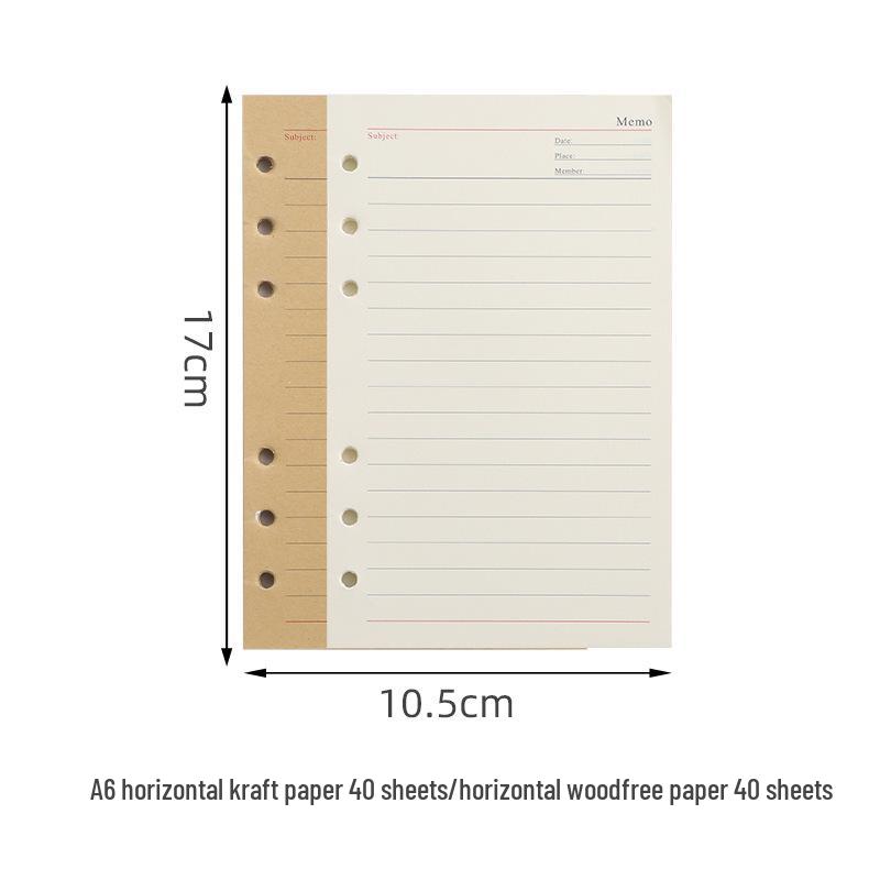 Retro Leaf Ring-Bound Travel Journal Notebook