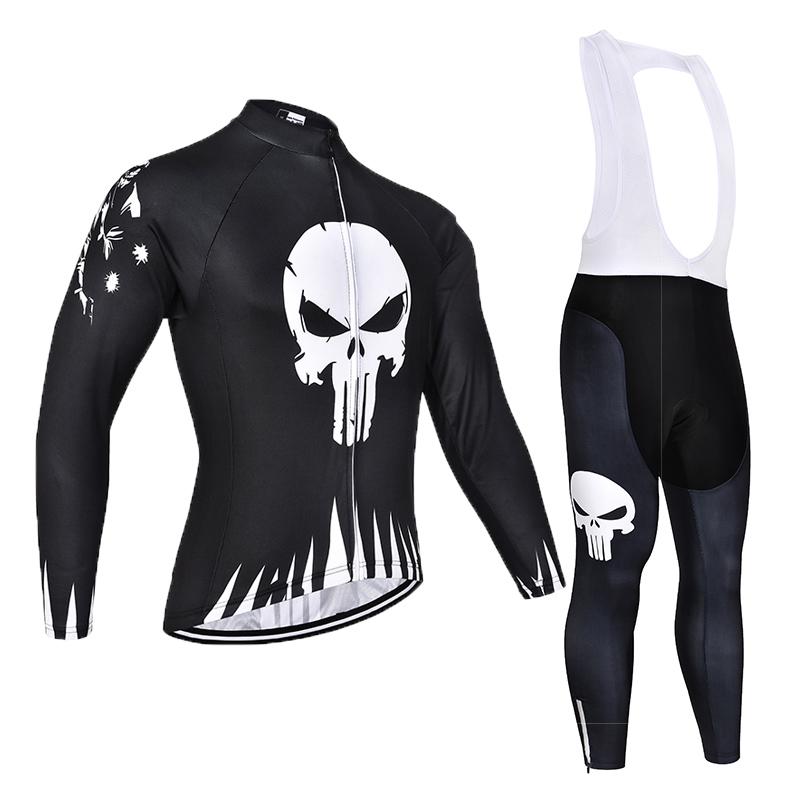 Spring Mountain Bike Jersey Long Sleeve Short Sleeve 9D Gel Cycling Pants Suit Men Zipper Cycling Jersey Set