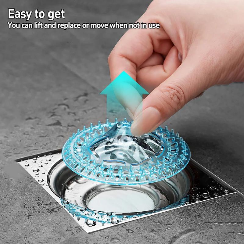 5/10/30pcs Plastics Drain Strainer Shower Hair Catcher Hair Sewer Filter Floor Drain Strainer for Kitchen Bathroom Accessories