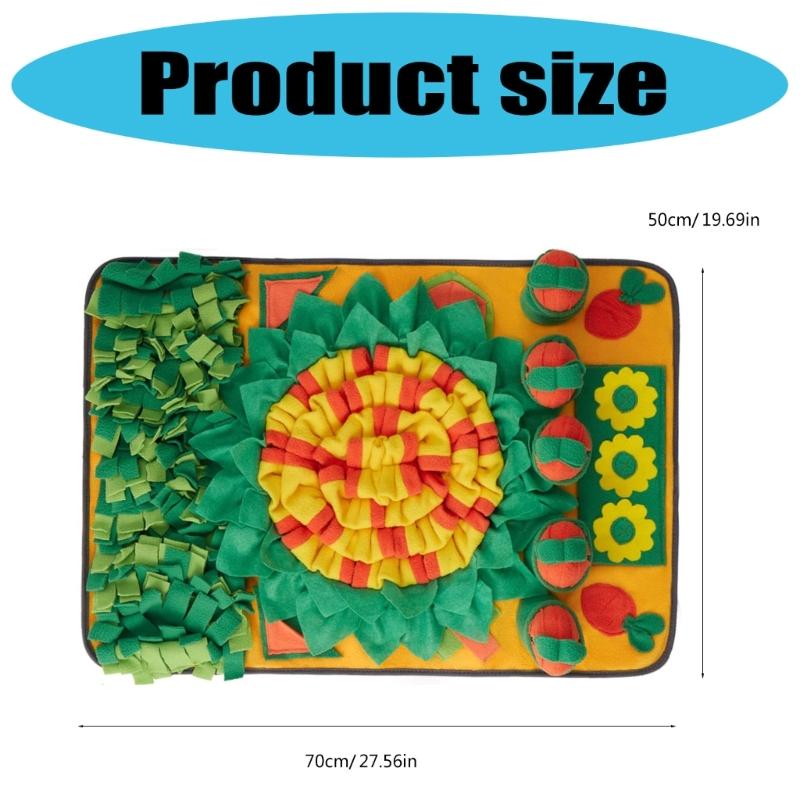 Colorful Snuffle Pad Feeding Mat For Various Dog Encourages Natural Foraging Instincts Through Scent Training Activity