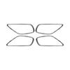 Carbon Fiber Car Inner Door Pull Handle Panel Ring Bowl Frame Decoration Sticker For Mazda 3 Axela 2014-2017 Auto Accessories