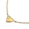4℃ Heart Necklace K10 Yellow Gold/diamond Heart 1.4g Women Used