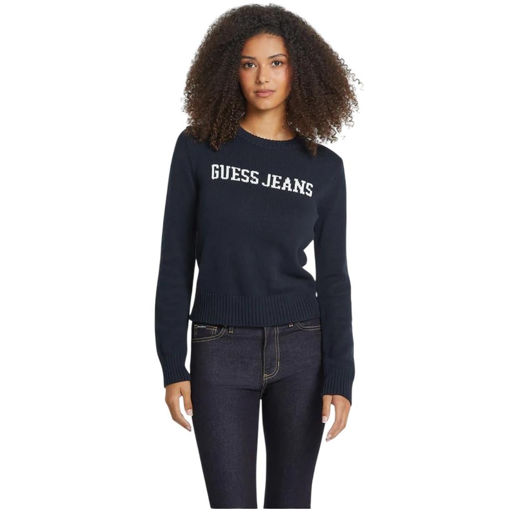 Guess Womens/Ladies Crew Neck Long-Sleeved Sweater Top