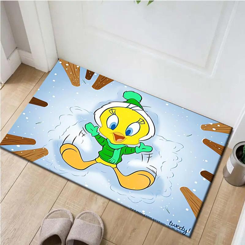 

1pc Office Carpet Chair Mats Tweety Bird Winter Fun Perfect for Office Chairs, Living Rooms, Or Bedrooms,Polyester Carpet.HDT232 60cm by 90cm