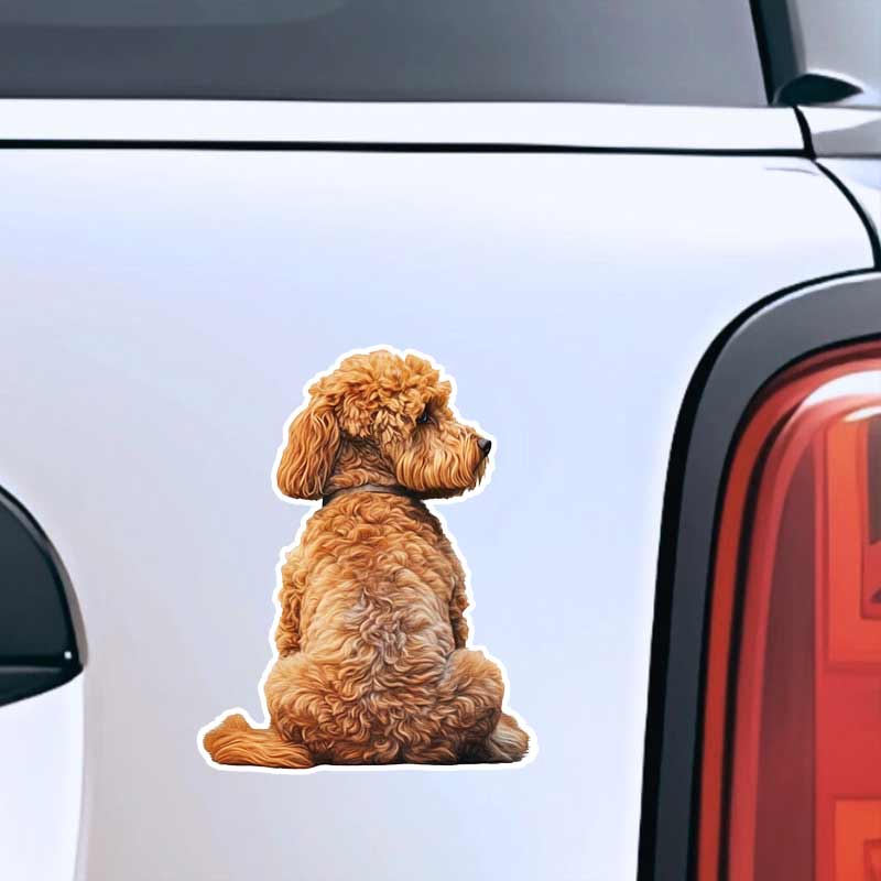 9 Styles Cute Dog Car Sticker Pet Dog Animal Car Sticker Waterproof Styling Automobiles Motorcycle Exterior Accessories Y205