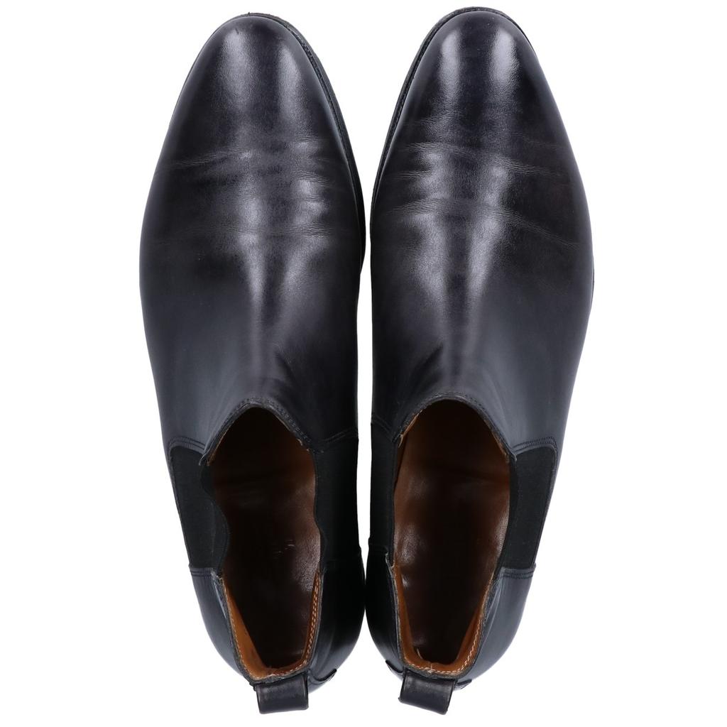 JOHN LOBB TUDOR 7000B Last Leather Side Gore Boots Shoes 6E blackUsed