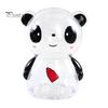 Decorative Saving Jar Clear Panda Piggy Bank for Kids, Plastic Cash Coin Bank, Money Management Box Decoration, Christmas Birthday Girls Boys Savings