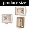360 Degree Photo Display Multiple Angles Display Double Sided 6 Inch Rotatable Photo Frame For Dynamic Wall Decorations