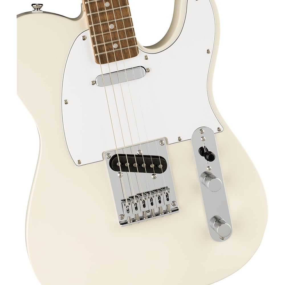 Squier by Fender Electric Guitar Affinity Series™ Telecaster®, Laurel Fingerboard, White Pickguar...