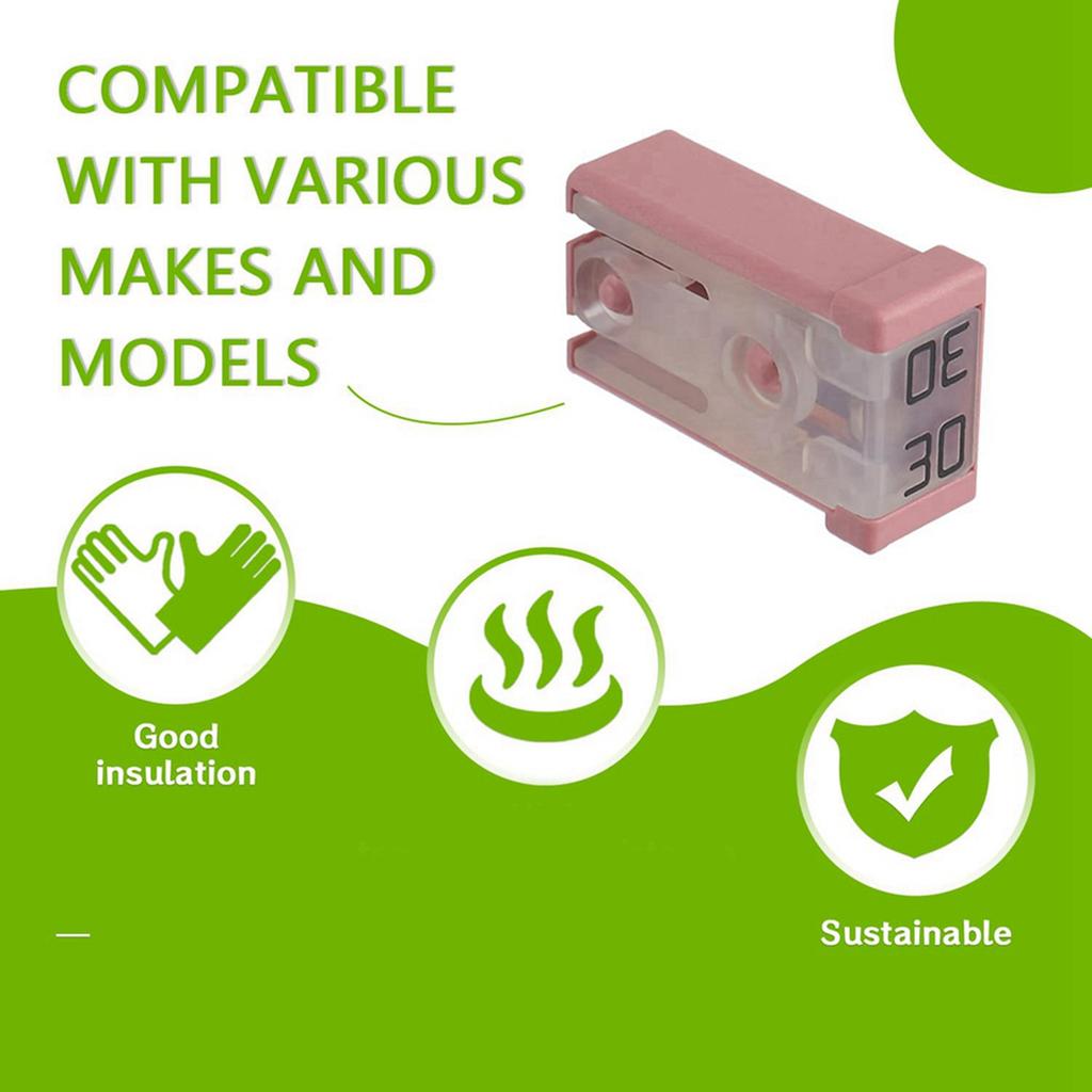 ABBP-30A 32V Mini Slot Automotive MCASE Fuse Kit For Car Power And Brake Control, 24 Pack For Automotive Repair Workers