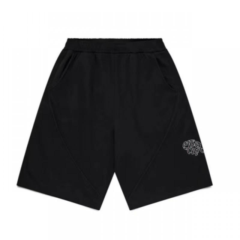 Youth Casual Jogger Pants With Embroidery Detail High-Elastic Cotton Blend Lightweight Sweatpants Teens