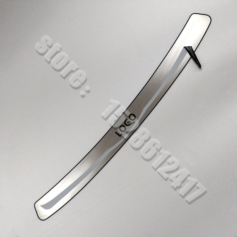 Estilo de coche para Volvo V60 2012-2018 estilo trasero acero inoxidable Protector de parachoques trasero Estribo Maletero Guardia trasera Placa de rodadura Moldura