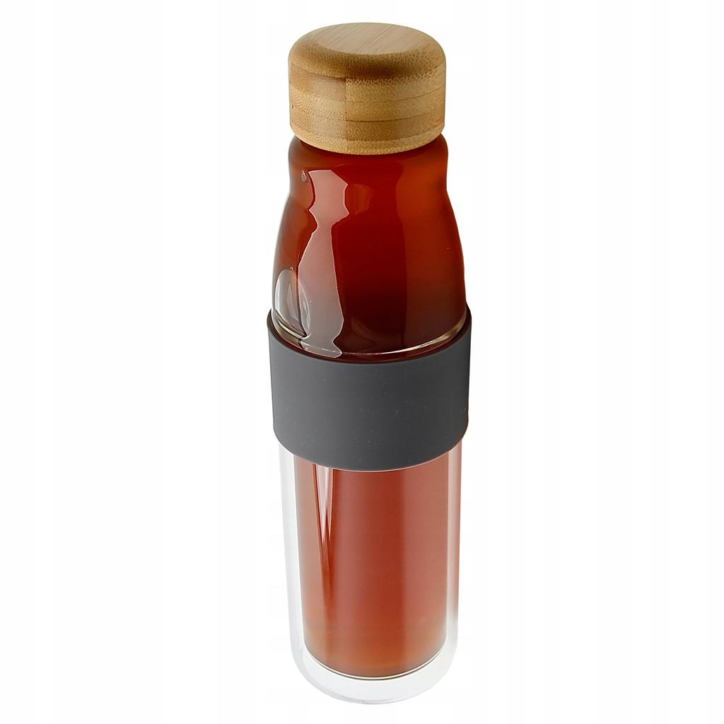 GLASS ECO THERMAL WATER BOTTLE 450 ml