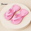 Safe Silicone Toys for Indoor Outdoor Fetch 1 Pair Flip-flop Dog Chew Toys, Funny Thong Sandal Durable Pet Toy Tartar Control Shape Puppy Teething