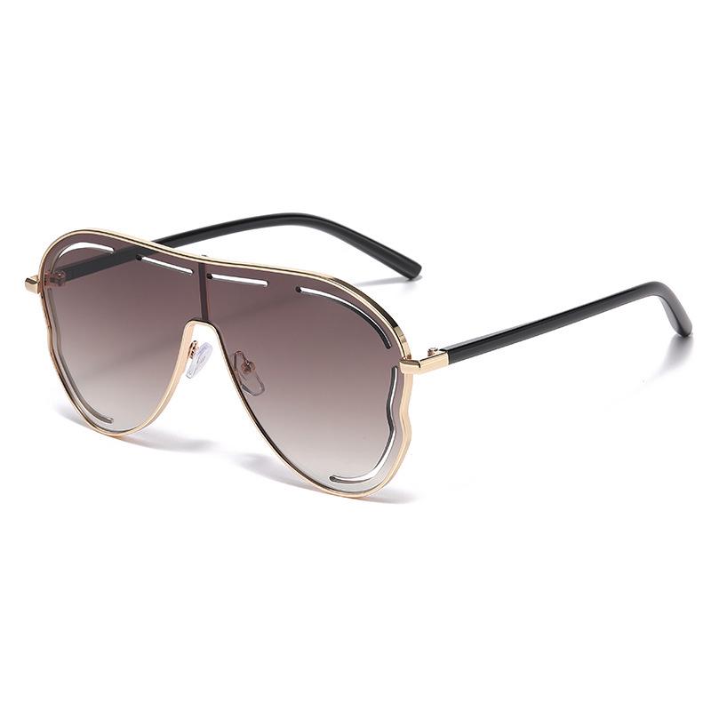 New Y2K Hollow Large-Frame Frog Sunglasses - European & American Style Outdoor Shades