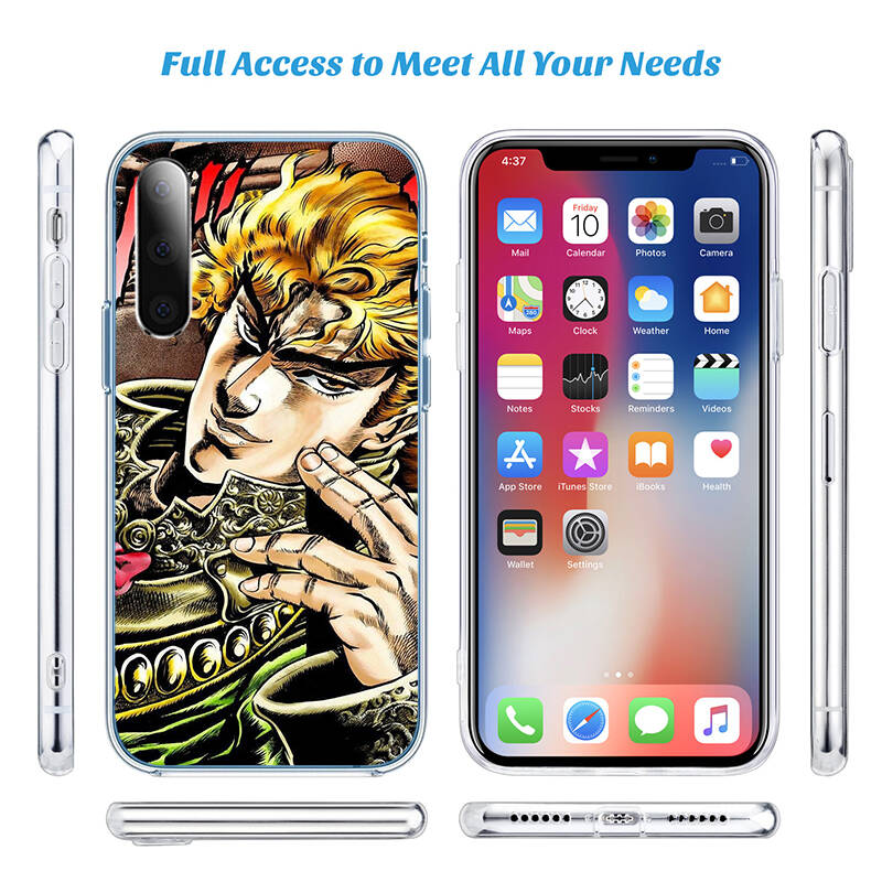 JoJo's Bizarre Adventure Case for Motorola E7 E22 E20 E13 E15 E22S E30 E40 G10 G20 G04 G22 G23 G05 G75 G35 G55 G6 G7 G8 G9 Plus Power Play
