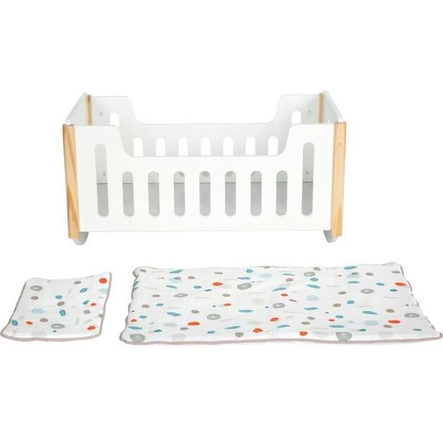 Leagăn pentru păpușă Small Foot din lemn Little Button 12260