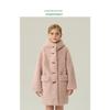 Children's Fur Coat 2025 Autumn and Winter New Style Girls' Imitation Lamb Wool Coat for Little Girls, Mid-Length Hooded