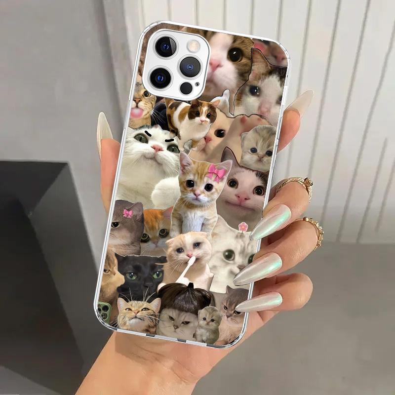 

Crying Cat Memes Phone Case for Iphone 17 Air 16 15 Plus 14 13 Mini 12 11 Pro Max 16E 7 8 SE 2020 Soft Funda Print Shell 17 Air iPhone 15 Plus