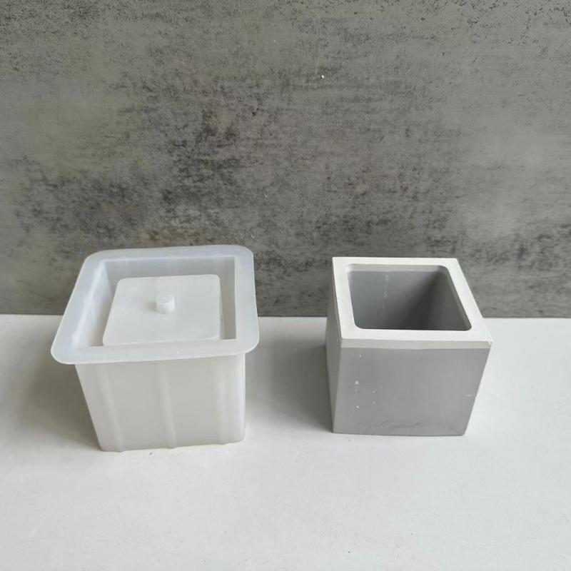 Square Flower Pots Silicone Moulds Succulents Planter Molds Resins Molds DIY Hexagonals Concrete Planter Castings Moulds