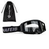 NAFEIB Motocross Goggles with Storage Bag Anti-UV Windproof Dustproof Dirt Bike ATV Off-Road Racing Goggles for Men Women