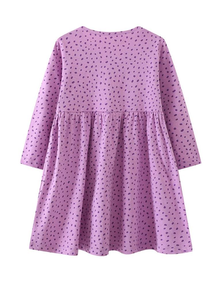 Girls' Embroidered Long-Sleeve Autumn Princess Dress - European/American Style