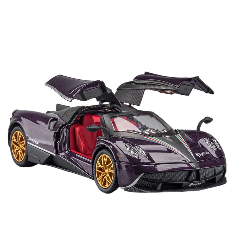 1/24 Pagani Huayra Dinastia Legierung Galvanik Sportwagenmodell Metall Rennwagen Fahrzeuge Modell Sound und Licht Kinderspielzeug Geschenk