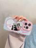 Cartoon Cute Puppy Dog Mirror Phone Case For iPhone 13 14 15 16 17 Pro Max Shockproof Back Cover