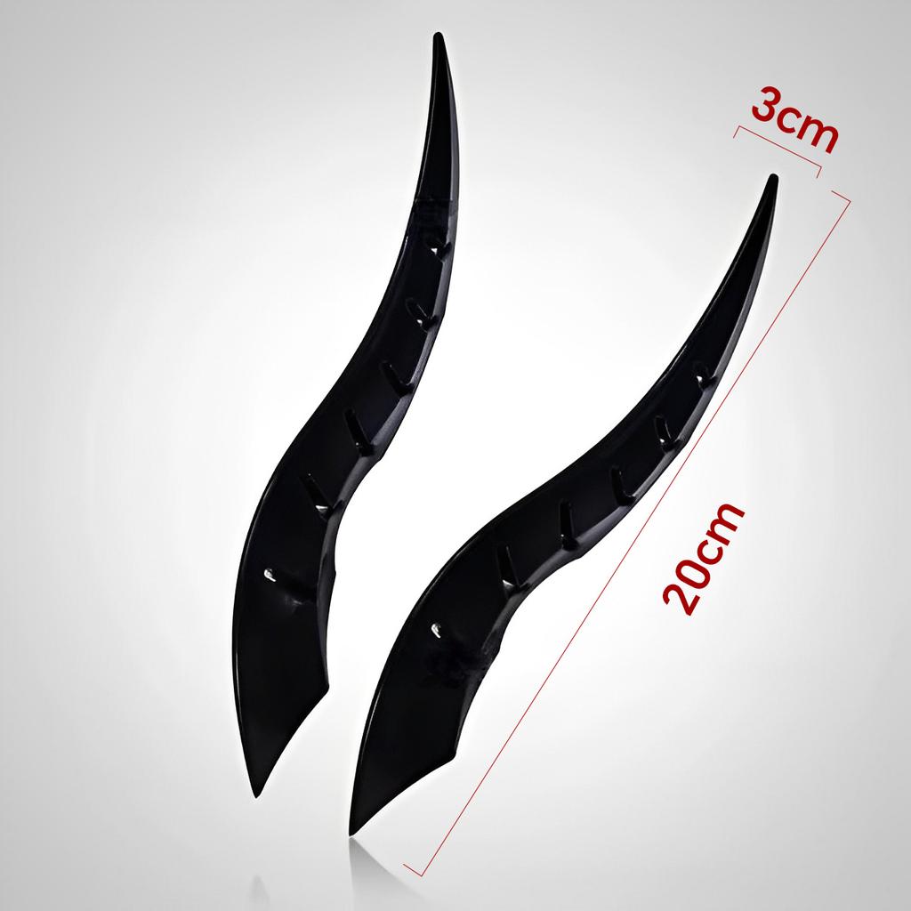 Car Roof Dragon Devil Horns Modification Flow Wave Car Roof Styling Bar - 3D Curved Spike for Sedan SUV Exterior Unique Shaped
