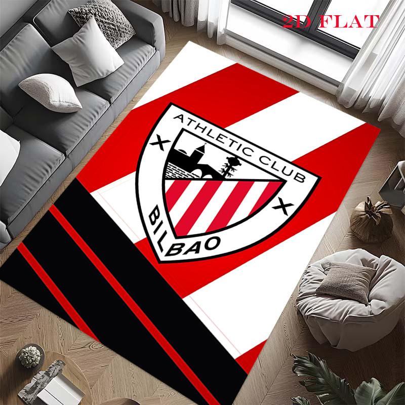 Athletic Club Logo Teppich für Wohnzimmer Schlafzimmer Zuhause Sofadekoration, rutschfeste Bodenmatte für Kinder zum Spielen
