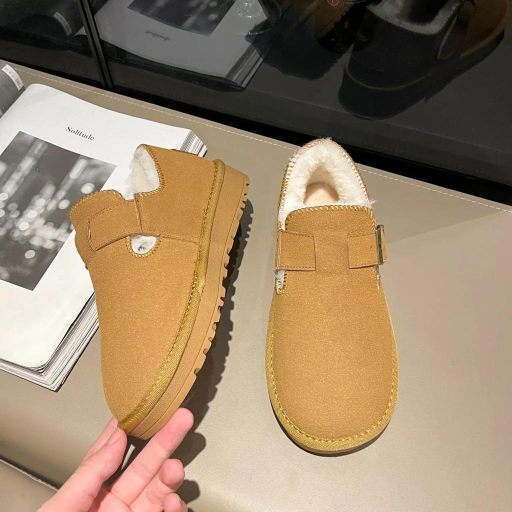 Fashion on Slip Womens Snow Boots Chunky Platform Shoes for Women Plus Warm Hot Lamb Fashion 2025 Promotion Work Cosplay 39 Large Size