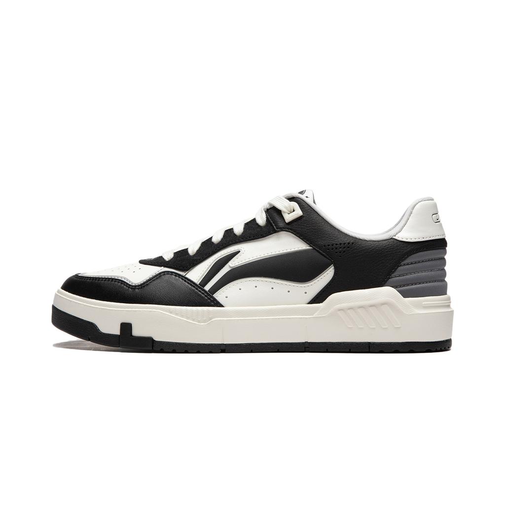 New LiNing Common 80s Anti-Slip Wear-Resistant Low-Top Skateboard Shoes Men's Black AGCU087-2