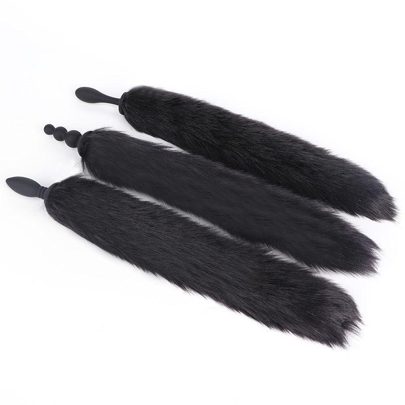 Detachable Silicone Fox Tail Butt Plug for Adult Training