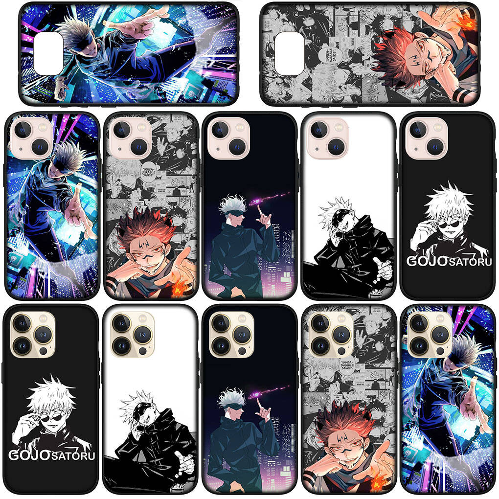 Phone Case for iPhone 17 16 15 Plus X Huawei P30 P20 Lite Redmi Note 14 12 11 13 Pro Max OPPO A60 A80 A40 A38 Cartoon Jujutsu Kaisen Gojo Satoru Cover