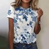 Beautiful Flower 3D Print T-shirts Women Streetwear Casual Fashion Y2k Short Sleeve T Shirt O-neck Kids Tees Tops Clothing